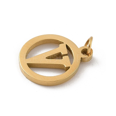 304 Stainless Steel Charms
with Jump Ring LS-STAS-R001-02G-V-1