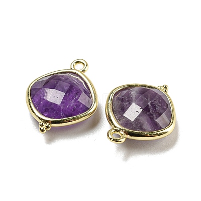 Natural Amethyst Pendants G-M431-12G-01-1