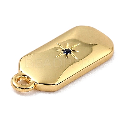 Brass Micro Pave Cubic Zirconia Charms ZIRC-I054-12G-05-1