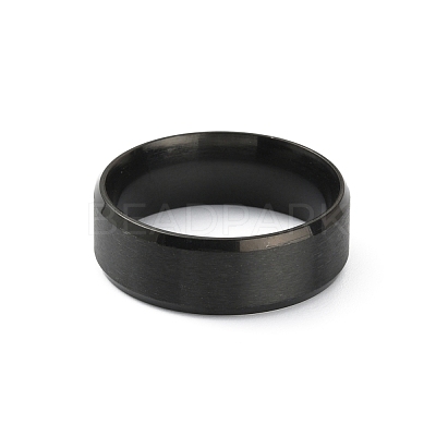 201 Stainless Steel Plain Band Ring for Women RJEW-WH0010-06G-MB-1