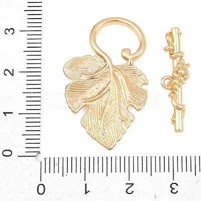 Brass Toggle Clasps KK-CBA7BFE-08G-1