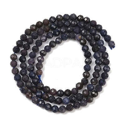 Natural Sapphire Beads Strands G-G204-A01-3.5mm-1