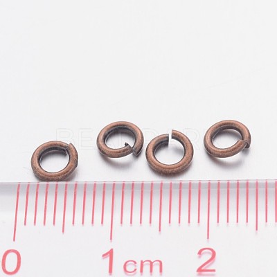 Red Copper Color Brass Open Jump Rings X-JRC5MM-R-1