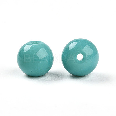 Opaque Solid Color Glass Beads X1-GLAA-N007-10mm-A09-1