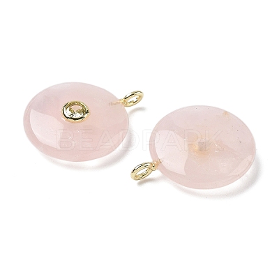 Natural Rose Quartz Pendants G-I391-02G-02-1