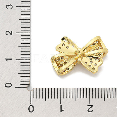 Rack Plating Brass Micro Pave Clear Cubic Zirconia Buttons KK-K293-07B-G-1