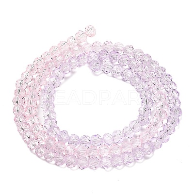 Transparent Painted Glass Beads Strands X1-DGLA-A034-T3mm-A05-1