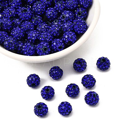 Pave Disco Ball Beads RB-H258-8MM-206-1