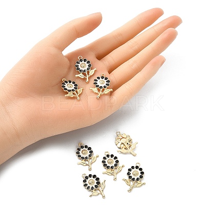8Pcs Alloy Enamel Pendants ENAM-YW0002-31A-1