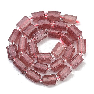 Natural Strawberry Quartz Beads Strands G-G162-D06-01-1