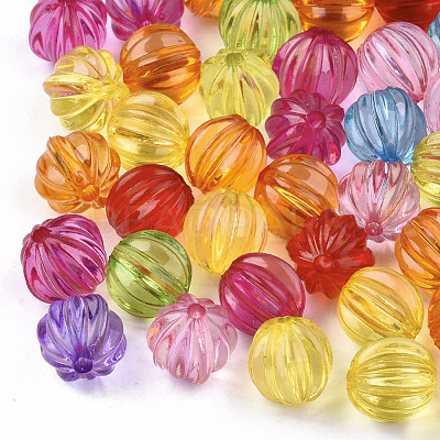 Transparency Acrylic Corrugated Beads TACR-Q266-01-1
