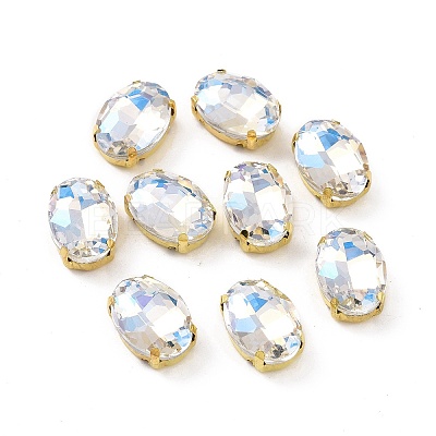 Oval Sew on Rhinestone DIY-E062-06G-B02-1