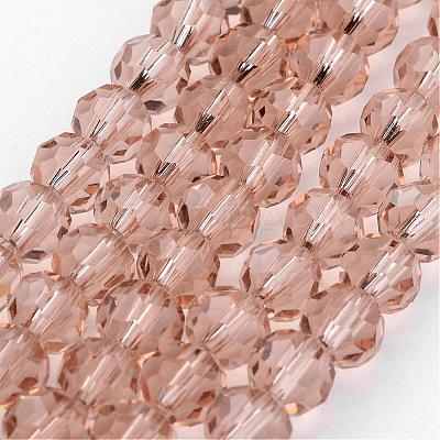 Transparent Glass Bead Strands GLAA-G013-4mm-90-1