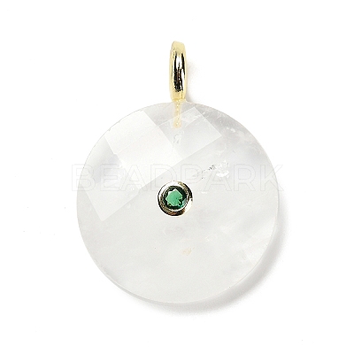 Natural Mixed Gemstone Faceted Pendants G-A287-02G-1