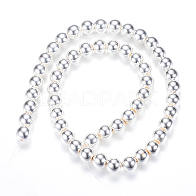 Electroplate Non-magnetic Synthetic Hematite Bead Strands X-G-Q466-2mm-02-1