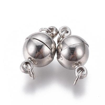Brass Magnetic Clasps with Loops MC020-NF-1