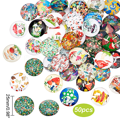 Glass Cabochons GLAA-PH0002-28B-1