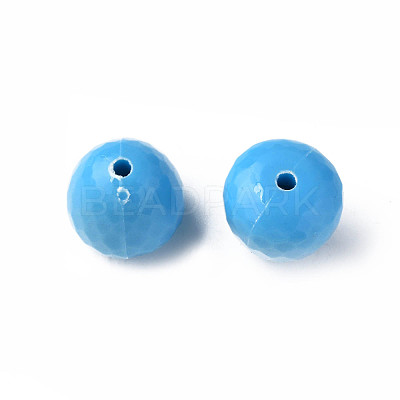 Opaque Acrylic Beads MACR-S373-10A-A09-1