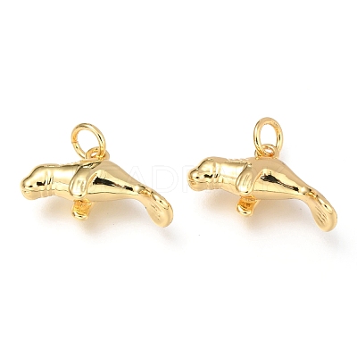 Brass Pendants KK-Z014-01G-1