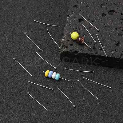 Tarnish Resistant 304 Stainless Steel Ball Head Pins X-STAS-M010-30mm-01-1