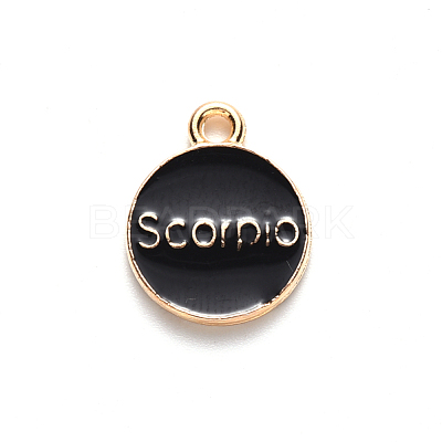 Alloy Enamel Pendants X-ENAM-S124-01A-08L-1