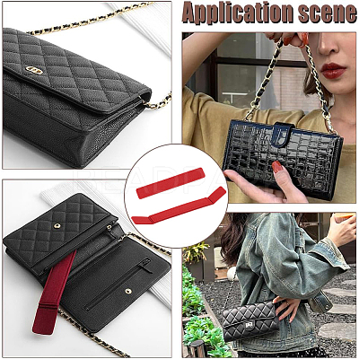 8Pcs 2 Styles Rectangle Felt Bag Base Shaper DIY-WR0004-37A-1