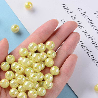 Opaque Acrylic Beads MACR-S370-D10mm-A10-1