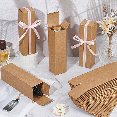 Kraft Paper Packing Boxes for Essential Oil Gift LS-CON-WH0107-59A-01-1