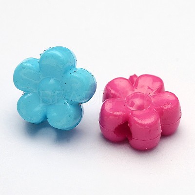 Solid Color Acrylic Beads SACR-R807-M-1
