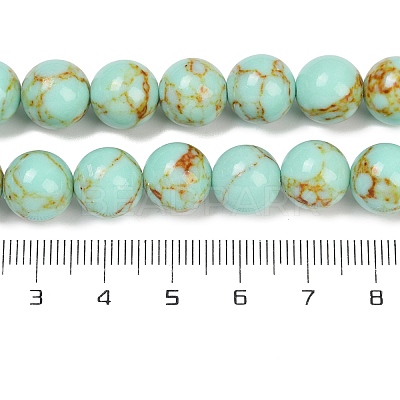 Synthetic Turquoise Beads Strands TURQ-H038-10mm-XXS23-1