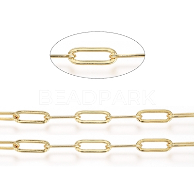 Brass Paperclip Chains CHC-G007-03G-1
