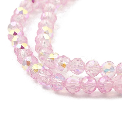 Baking Paint Transparent Glass Beads Strands DGLA-A034-J4mm-B06-1