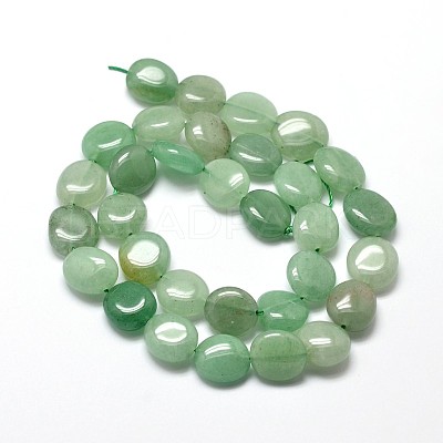 Natural Green Aventurine Nuggets Beads Strands LS-G-J336-02-1