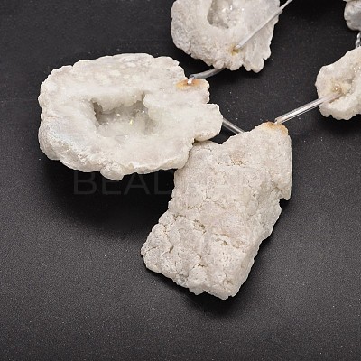 Nuggets Natural Druzy Geode Quartz Crystal Beads Strands G-A142-09-1