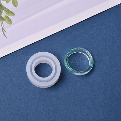 Transparent DIY Ring Silicone Molds X-DIY-WH0128-09A-1
