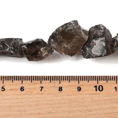 Natural Smoky Quartz Beads Strands G-S386-C08-1