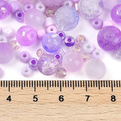 DIY Lampwork Beads & Glass Seed Beds Jewelry Making Findings Kits SEED-K010-01F-1
