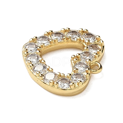 Brass Micro Pave Cubic Zirconia Pendants KK-I276-57G-1