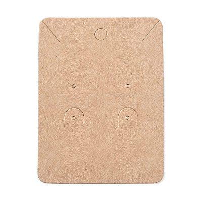 Blank Kraft Paper Jewlery Display Cards X1-CDIS-G005-11-1