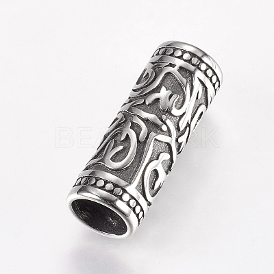 304 Stainless Steel Tube Beads STAS-I070-17AS-1