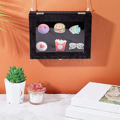 Wooden Presentation Boxes for Badge Storage and Display CON-WH0086-13-1