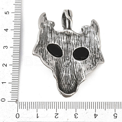 304 Stainless Steel Pendants STAS-M299-05AS-D-1