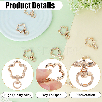 24Pcs Alloy Swivel Clasps FIND-SC0017-49A-1
