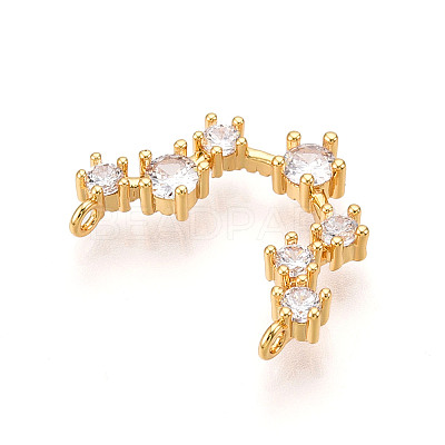Brass Micro Pave Cubic Zirconia Pendants KK-N261-120I-G-1