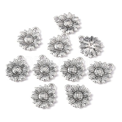 Sunflower Tibetan Style Alloy Pendants LS-TIBEP-R344-35AS-LF-1