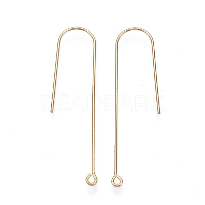 Brass Earring Hooks X-KK-N231-53-NF-1