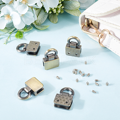 6Pcs Zinc Alloy Bag Buckles FIND-GF0006-89A-1
