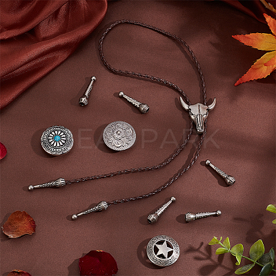 Alloy Bolo Tie Slide Clasps DIY-PH0022-64-1