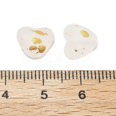 Frosted Transparent Acrylic Beads X1-OACR-F013-10-1