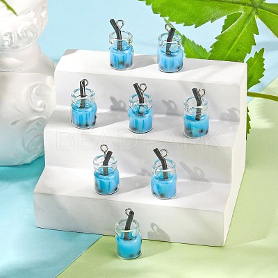 Glass Bottle Pendants X-CRES-S359-01C-1